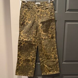 Leopard Print Wide-Leg jeans